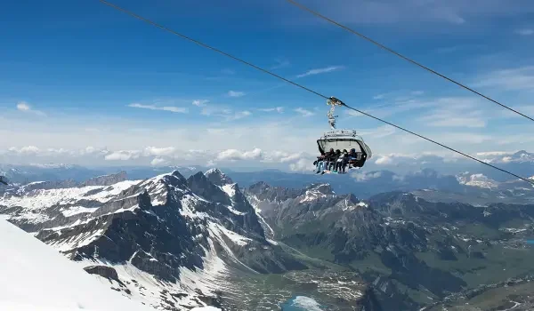 Mt.Titlis with Ice Flyer