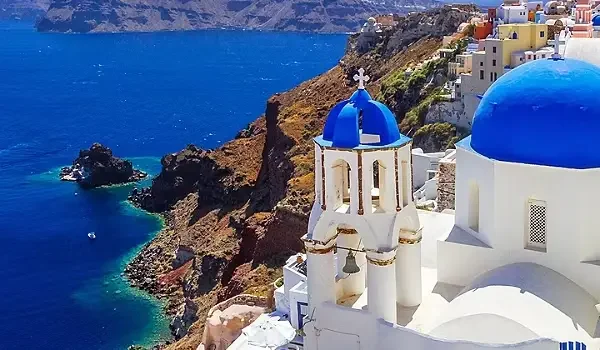 greek islands Santorini to Rome